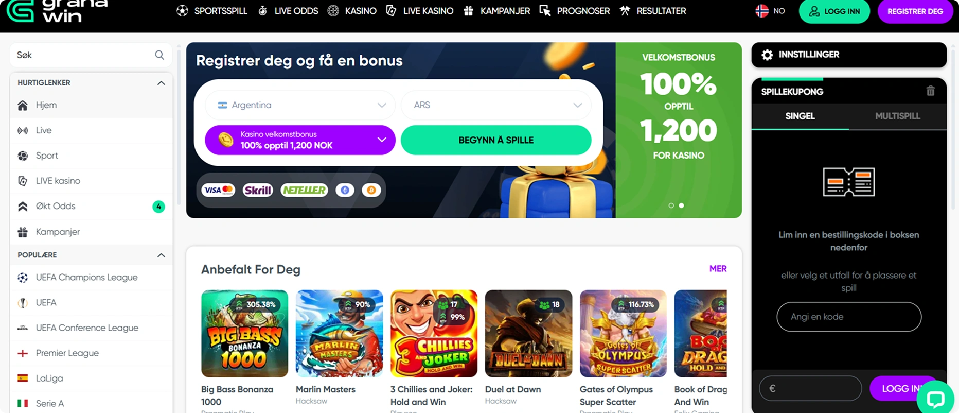 Granawin på nett Granawin på nett